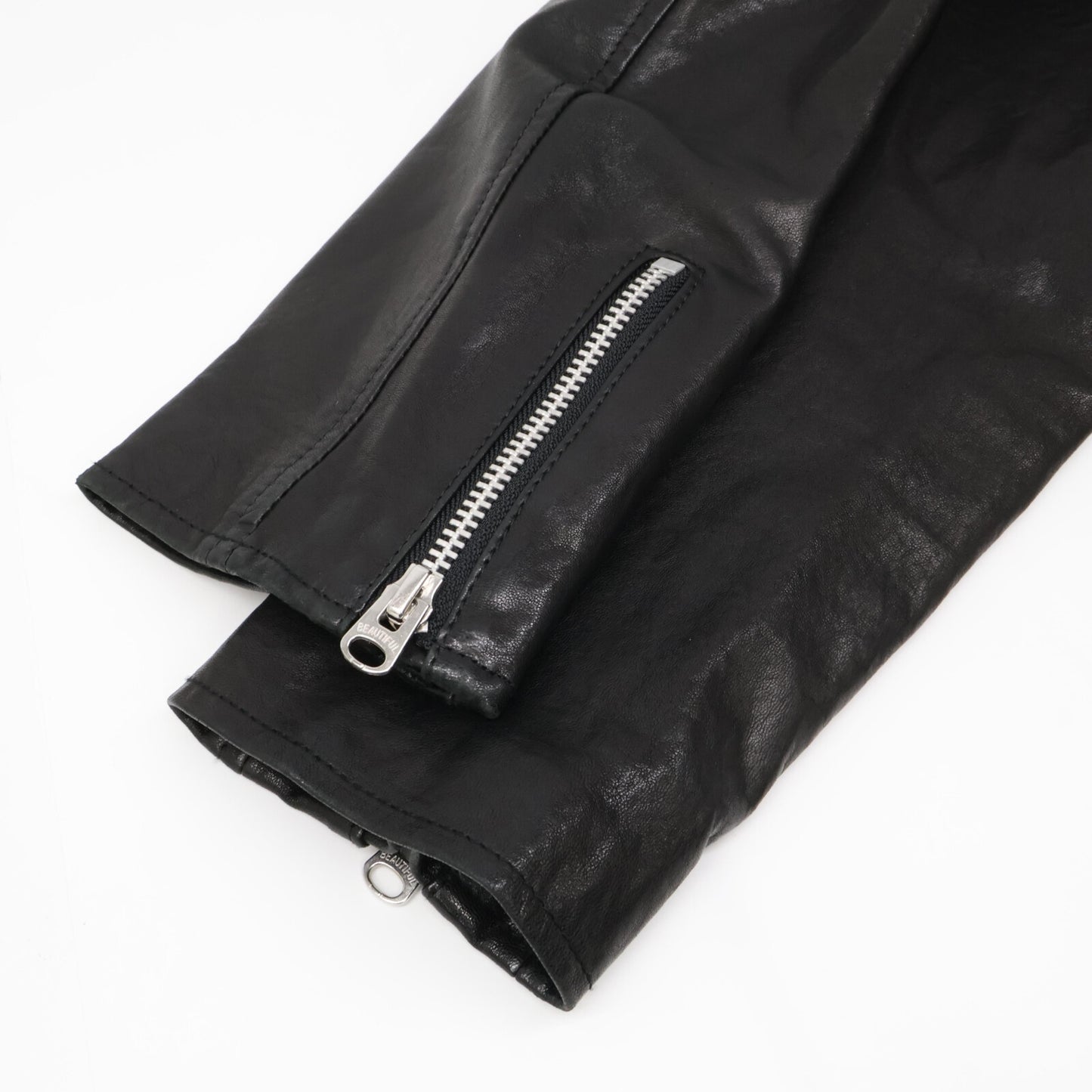 beautifulpeople ビューティフルピープル 1260402401 ブラック レザー ライダースジャケット ジャケット 140