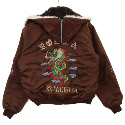 VINTAGE ヴィンテージ 70'S ﾌﾞﾗｳﾝ KOREA ｽｰﾍﾞﾆｱｼﾞｬｹｯﾄ ジャケット 表記無し