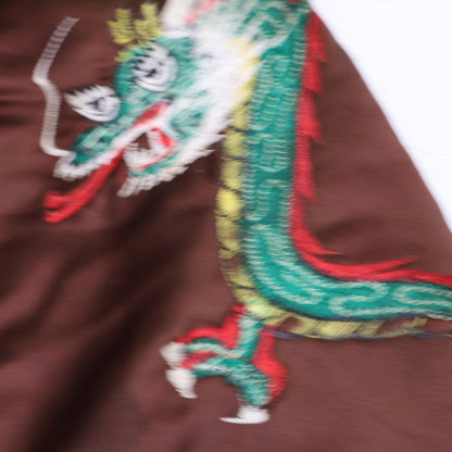 VINTAGE ヴィンテージ 70'S ﾌﾞﾗｳﾝ KOREA ｽｰﾍﾞﾆｱｼﾞｬｹｯﾄ ジャケット 表記無し