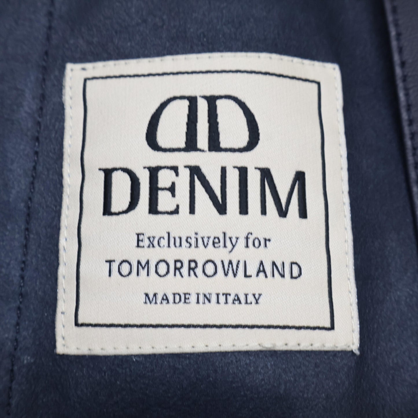 DENIME ドゥニーム 【TOMORROWLAND別注】ブラック レザー フーデットジップアップマウンテンパーカ ジャケット S