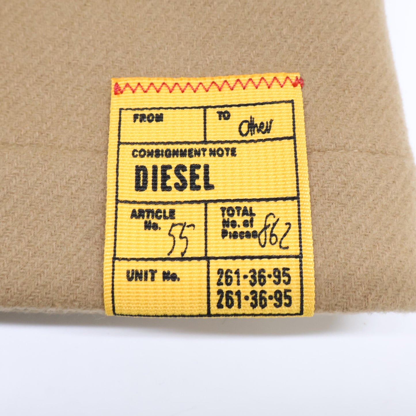 DIESEL ディーゼル 【美品】W-OUTKAST カシミヤ混 ベルト付 ダブルチェスター コート XS