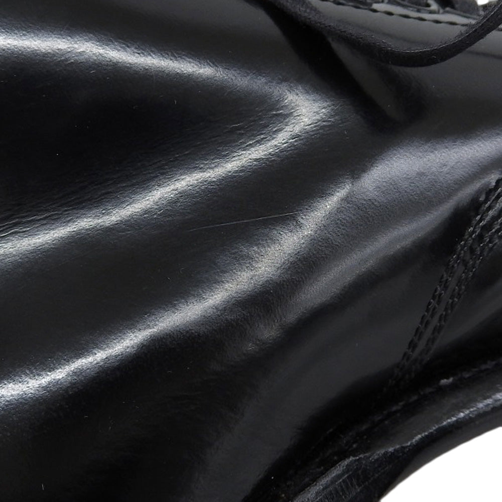 Trading Post トレーディングポスト 美品 Trading Post トレーディングポスト YOUNGER レザー パンチドキャップトゥ レースアップブーツ シューズ メンズ 黒 ブラック 5 1/2 シューズ 5.5