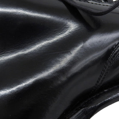 Trading Post トレーディングポスト 美品 Trading Post トレーディングポスト YOUNGER レザー パンチドキャップトゥ レースアップブーツ シューズ メンズ 黒 ブラック 5 1/2 シューズ 5.5