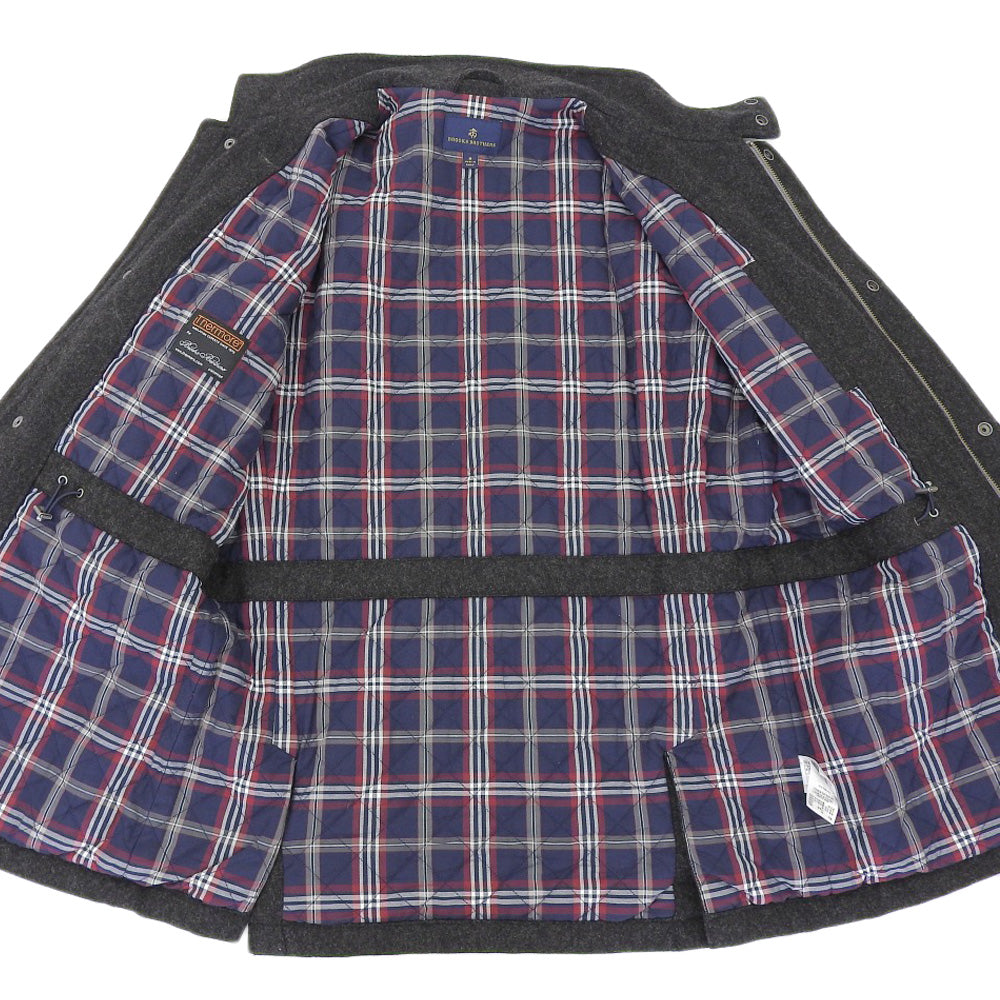 Brooks Brothers ブルックスブラザーズ 美品 BROOKS BROTHERS ブルックスブラザーズ thermore社製 ミディアムコート メンズ チャコール M コート コート M