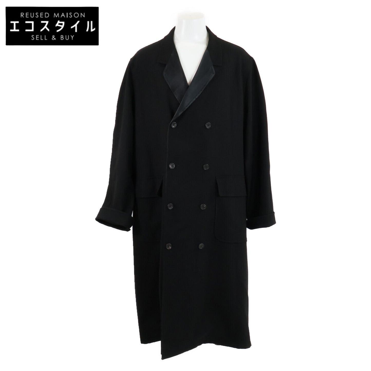 Yohji Yamamoto POUR HOMME ヨウジヤマモトプールオム 94AW HV-017-809 マリオネット期 Puppet Period ウール ダブルブレスト リバーシブル コート M