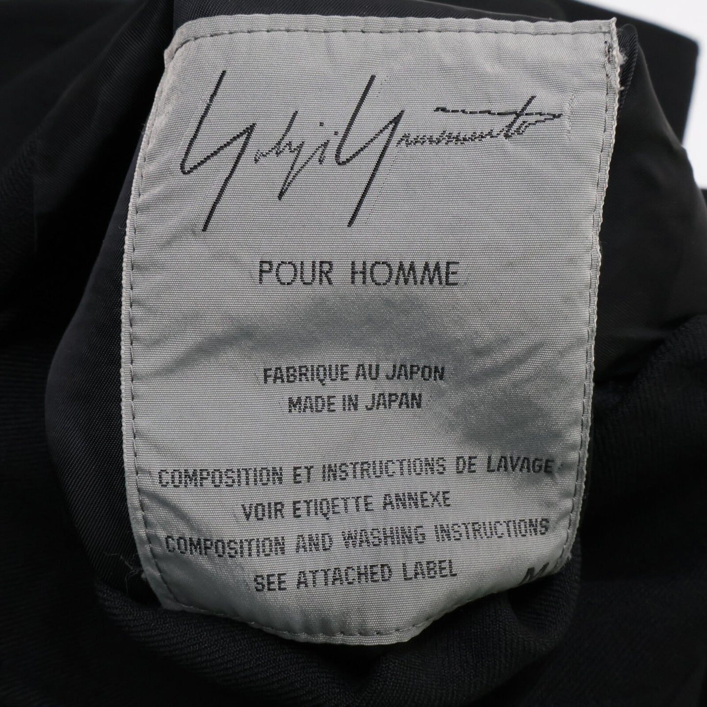 Yohji Yamamoto POUR HOMME ヨウジヤマモトプールオム 94AW HV-017-809 マリオネット期 Puppet Period ウール ダブルブレスト リバーシブル コート M