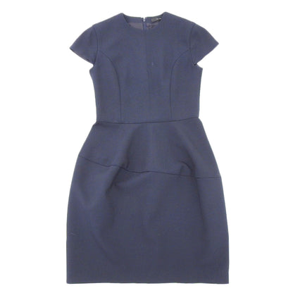 YOKOCHAN ヨーコチャン YOKO CHAN ヨーコチャン ポリエステル×レーヨン ショートスリーブ ミディアムワンピース レディース ダークネイビー 36 YCD-121-747 ワンピース 36