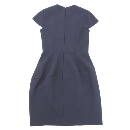 YOKOCHAN ヨーコチャン YOKO CHAN ヨーコチャン ポリエステル×レーヨン ショートスリーブ ミディアムワンピース レディース ダークネイビー 36 YCD-121-747 ワンピース 36