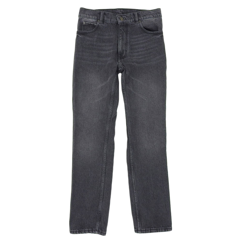 Courreges クレージュ COURREGES クレージュ コットン テーパード デニムパンツ ボトムス レディース ブラック 28 ボトムス 28