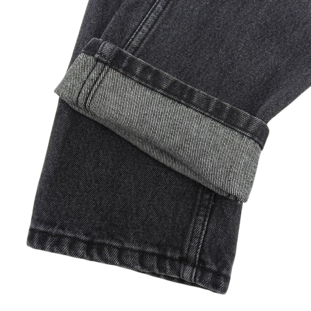 Courreges クレージュ COURREGES クレージュ コットン テーパード デニムパンツ ボトムス レディース ブラック 28 ボトムス 28