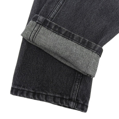 Courreges クレージュ COURREGES クレージュ コットン テーパード デニムパンツ ボトムス レディース ブラック 28 ボトムス 28