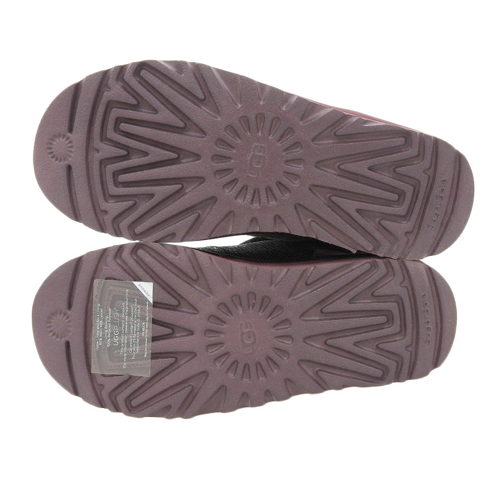 UGG アグ 新品同様 UGG アグ クラシック ミニ ミラーボール ムートンブーツ シューズ レディース ワイルドグレープ 22cm 1151291 シューズ 22