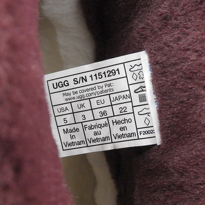 UGG アグ 新品同様 UGG アグ クラシック ミニ ミラーボール ムートンブーツ シューズ レディース ワイルドグレープ 22cm 1151291 シューズ 22