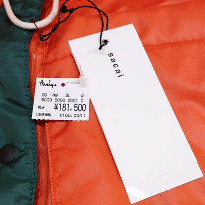 sacai サカイ 【新品同様/21AW】21-02643M Padded reversible coat リバーシブル 中綿入り コート 1