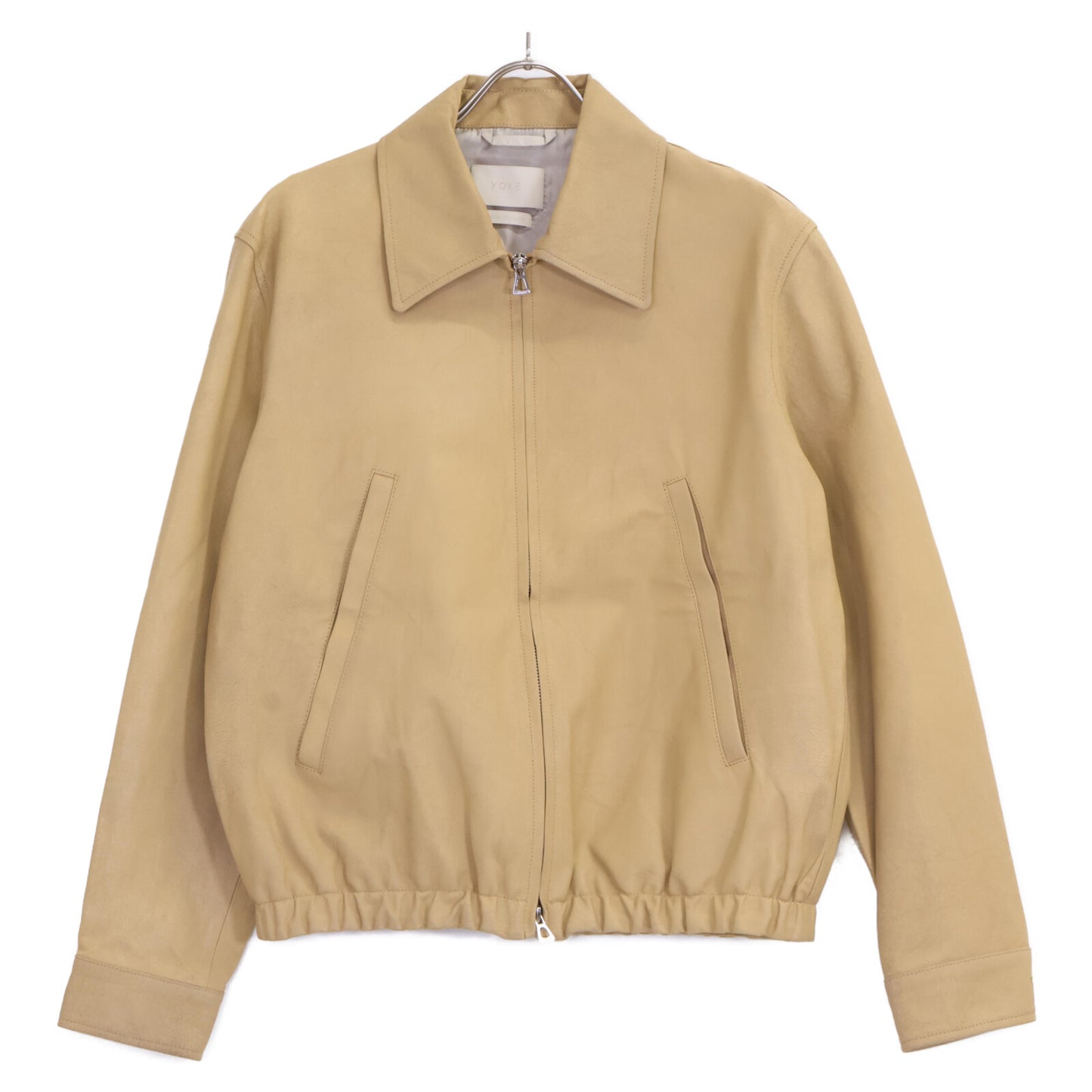 YORK ヨーク YK25SS0903B キャメル LEATHER ZIP BLOUSON ジャケット 2