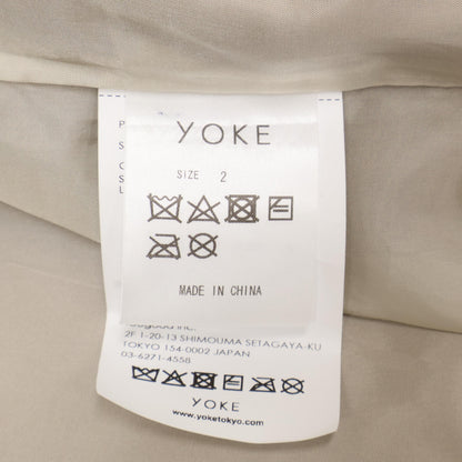 YORK ヨーク YK25SS0903B キャメル LEATHER ZIP BLOUSON ジャケット 2