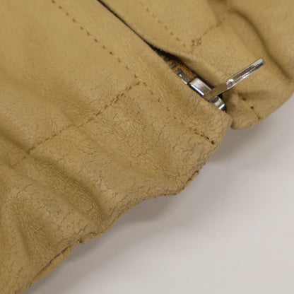 YORK ヨーク YK25SS0903B キャメル LEATHER ZIP BLOUSON ジャケット 2