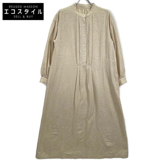 YUI ユイ YWT23-OP01 ﾍﾞｰｼﾞｭ ﾌｧｰﾏｰﾄﾞﾚｽ ｽﾀﾝﾄﾞｶﾗｰﾜﾝﾋﾟｰｽ ワンピース F