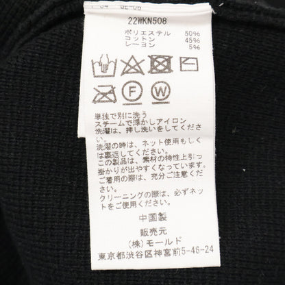 CINOH チノ ﾕﾅｲﾃｯﾄﾞｱﾛｰｽﾞ別注 22WKN508 ﾌﾞﾗｯｸ ｵｰﾊﾞｰｻｲｽﾞﾆｯﾄﾌﾟﾙｵｰﾊﾞｰ トップス FREE