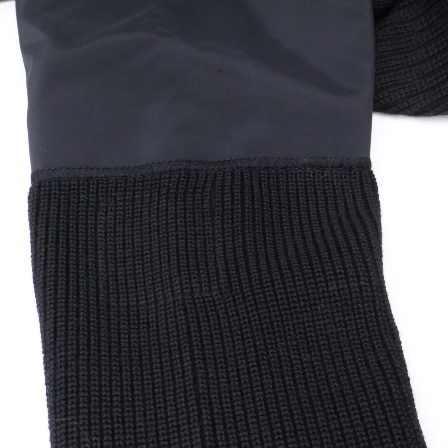 CHANEL シャネル 【美品/国内正規】02A P19885W03054 スポーツライン ウール/ナイロン 切替 ジップアップ ニットブルゾン/ ジャケット 38