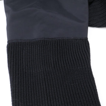 CHANEL シャネル 【美品/国内正規】02A P19885W03054 スポーツライン ウール/ナイロン 切替 ジップアップ ニットブルゾン/ ジャケット 38