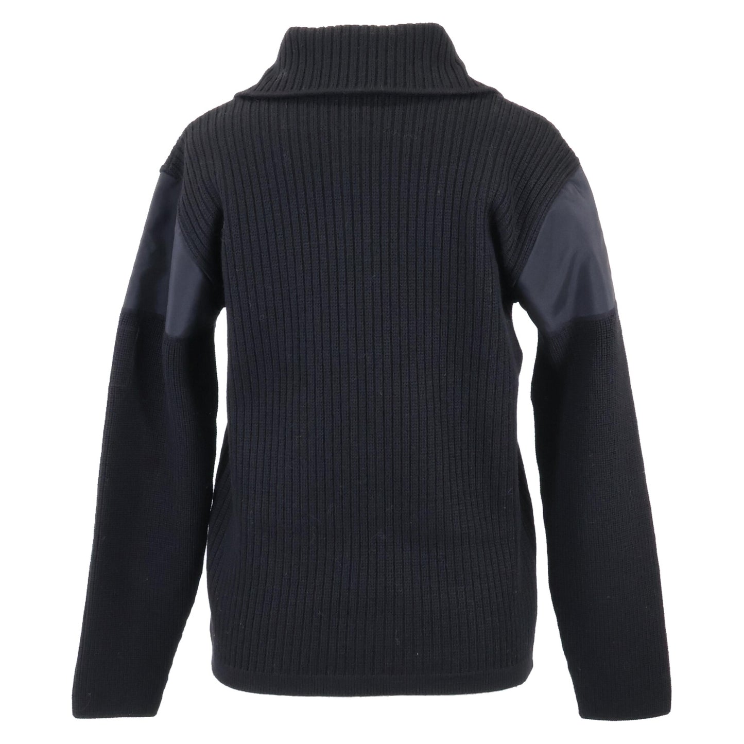 CHANEL シャネル 【美品/国内正規】02A P19885W03054 スポーツライン ウール/ナイロン 切替 ジップアップ ニットブルゾン/ ジャケット 38