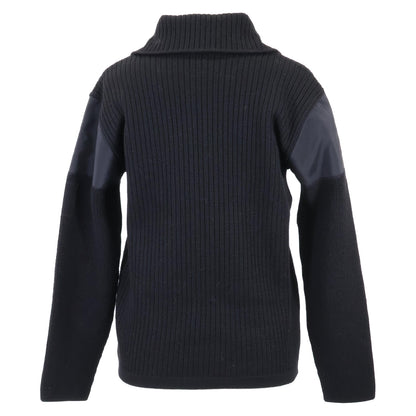 CHANEL シャネル 【美品/国内正規】02A P19885W03054 スポーツライン ウール/ナイロン 切替 ジップアップ ニットブルゾン/ ジャケット 38