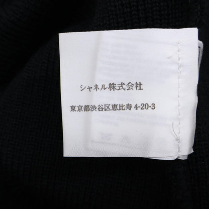 CHANEL シャネル 【美品/国内正規】02A P19885W03054 スポーツライン ウール/ナイロン 切替 ジップアップ ニットブルゾン/ ジャケット 38