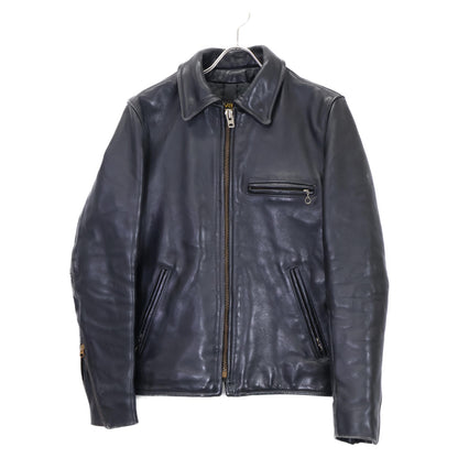 VANSON バンソン ブラック レザー 9D シングルライダースジャケット ジャケット 36