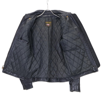 VANSON バンソン ブラック レザー 9D シングルライダースジャケット ジャケット 36