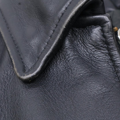 VANSON バンソン ブラック レザー 9D シングルライダースジャケット ジャケット 36