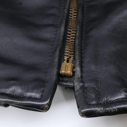 VANSON バンソン ブラック レザー 9D シングルライダースジャケット ジャケット 36