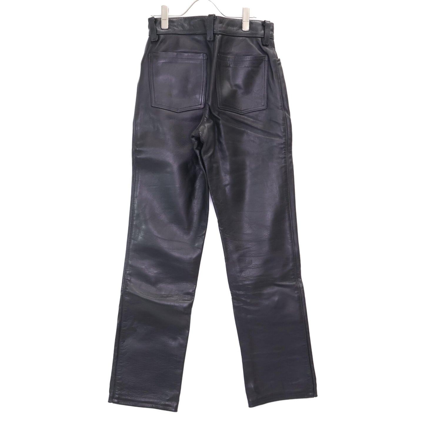 VANSON バンソン ﾌﾞﾗｯｸ ﾚｻﾞｰ USA製 ﾊﾞｲｶｰﾊﾟﾝﾂ ボトムス 28