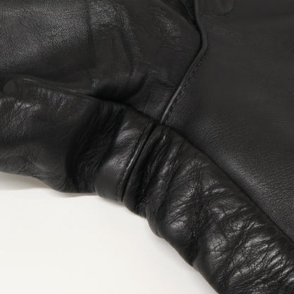 VANSON バンソン ﾌﾞﾗｯｸ ﾚｻﾞｰ USA製 ﾊﾞｲｶｰﾊﾟﾝﾂ ボトムス 28