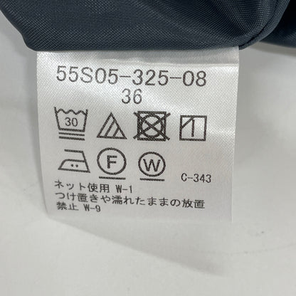 BLUE LABEL CRESTBRIDGE ブルーレーベルクレストブリッジ グレー クレストブリッジチェックドビータフタタックスカート スカート 36