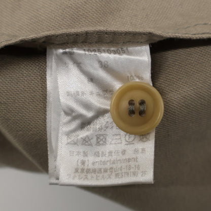 beautifulpeople ビューティフルピープル 1025103051 ベージュ コットン バックロゴ スプリングオーバーコート/ショップコート コート 38