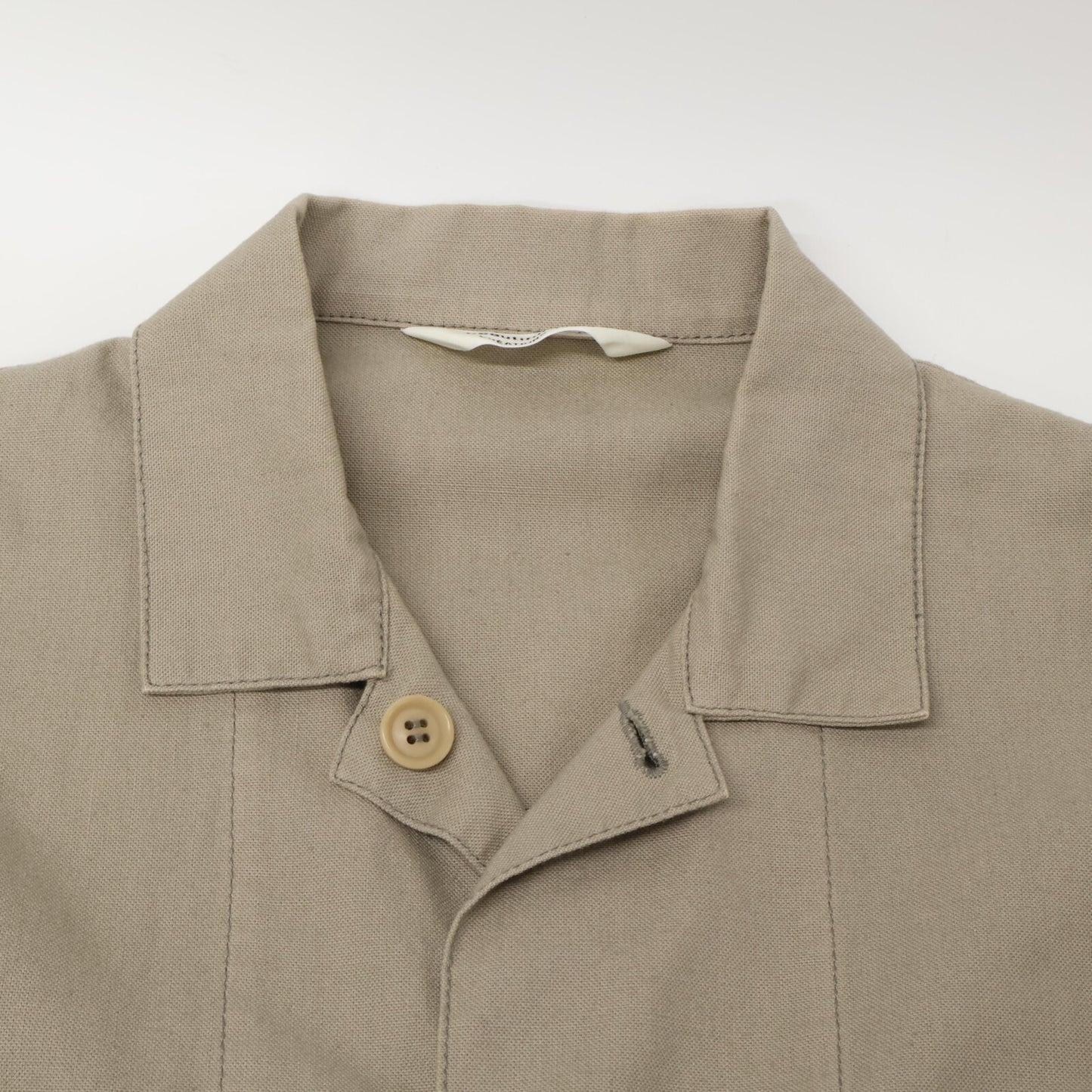 beautifulpeople ビューティフルピープル 1025103051 ベージュ コットン バックロゴ スプリングオーバーコート/ショップコート コート 38