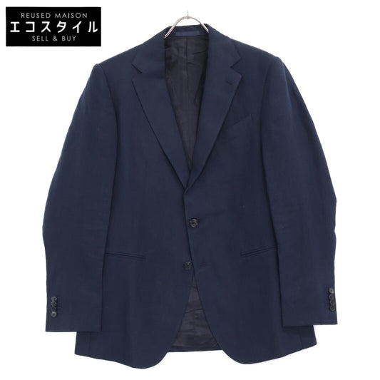 CARUSO カルーゾ LN1JM201F ﾈｲﾋﾞｰ ﾘﾈﾝｿﾘｯﾄﾞ2Bｼﾞｬｹｯﾄ ジャケット 48