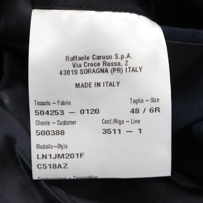 CARUSO カルーゾ LN1JM201F ﾈｲﾋﾞｰ ﾘﾈﾝｿﾘｯﾄﾞ2Bｼﾞｬｹｯﾄ ジャケット 48