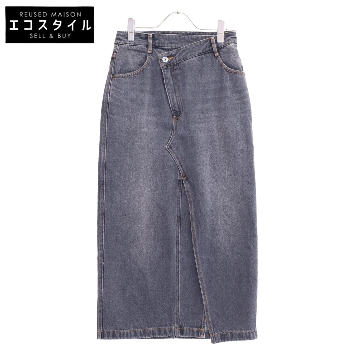 Diagram ダイアグラム 24年製 ﾌﾞﾗｯｸ ﾀｲﾄﾃﾞﾆﾑｽｶｰﾄ スカート 36