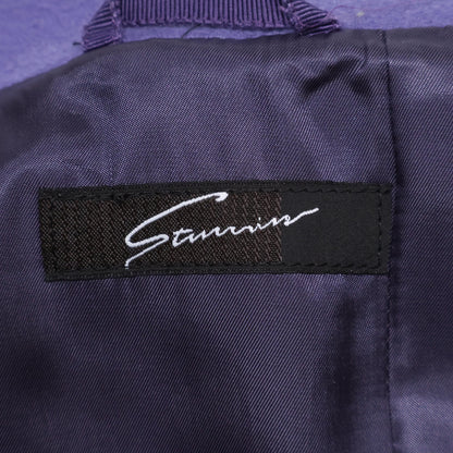 stunning lure スタニングルアー 114290142200 パープル ウール×カシミヤ シングルチェスターコート コート 1