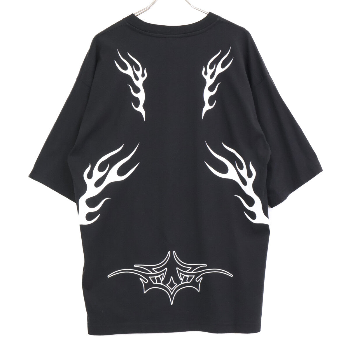 DIESEL ディーゼル A01011 ﾌﾞﾗｯｸ×ﾎﾜｲﾄ ｺｯﾄﾝ OVERSIZE FIT T-SHIRT トップス M