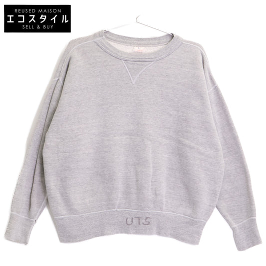 RUSSELL ATHLETIC ラッセルアスレティック 50'S 霜降りグレー 前V クルーネック スウェットシャツ/ トップス L