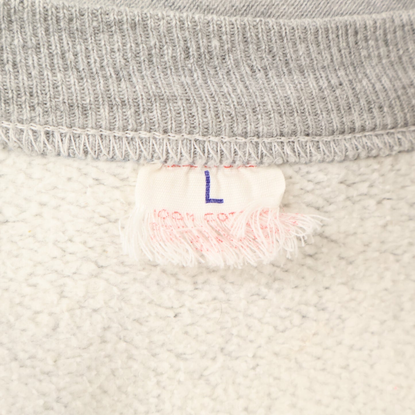 RUSSELL ATHLETIC ラッセルアスレティック 50'S 霜降りグレー 前V クルーネック スウェットシャツ/ トップス L