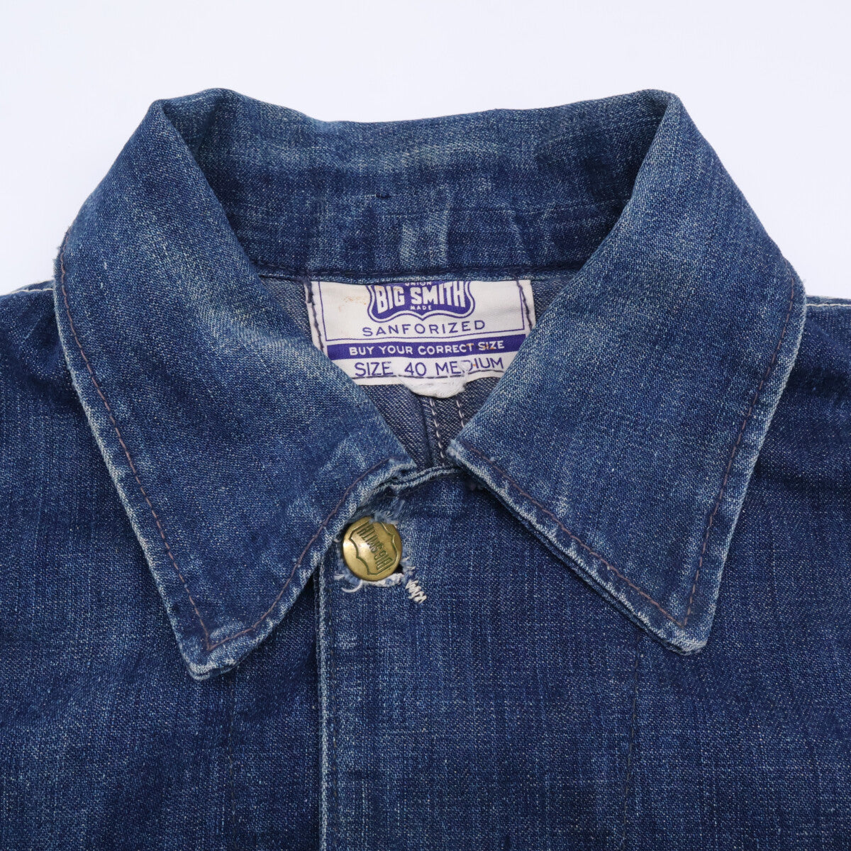 BIG SMITH ビッグスミス 50~60'S 黒タグ デニムカバーオール ジャケット M