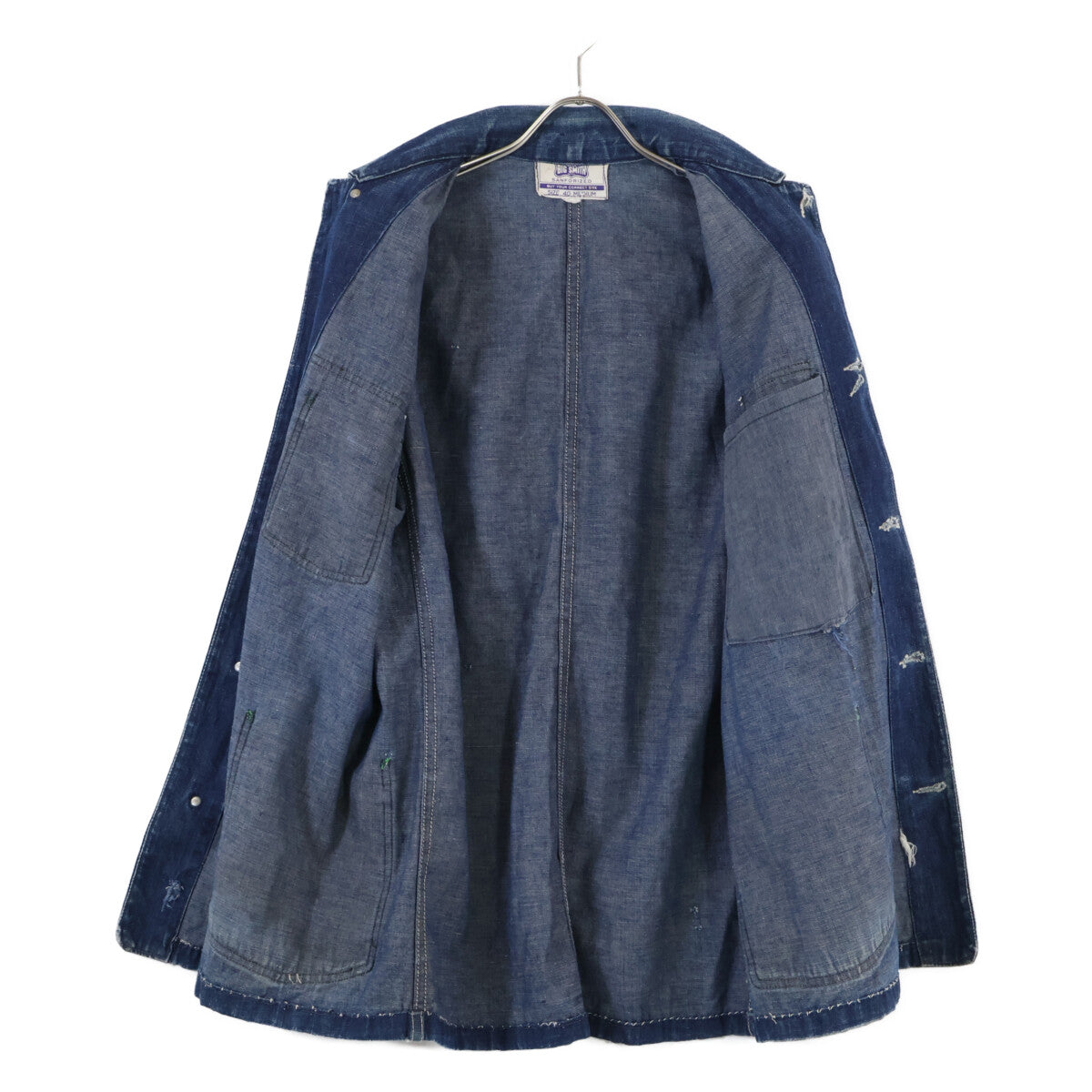 BIG SMITH ビッグスミス 50~60'S 黒タグ デニムカバーオール ジャケット M