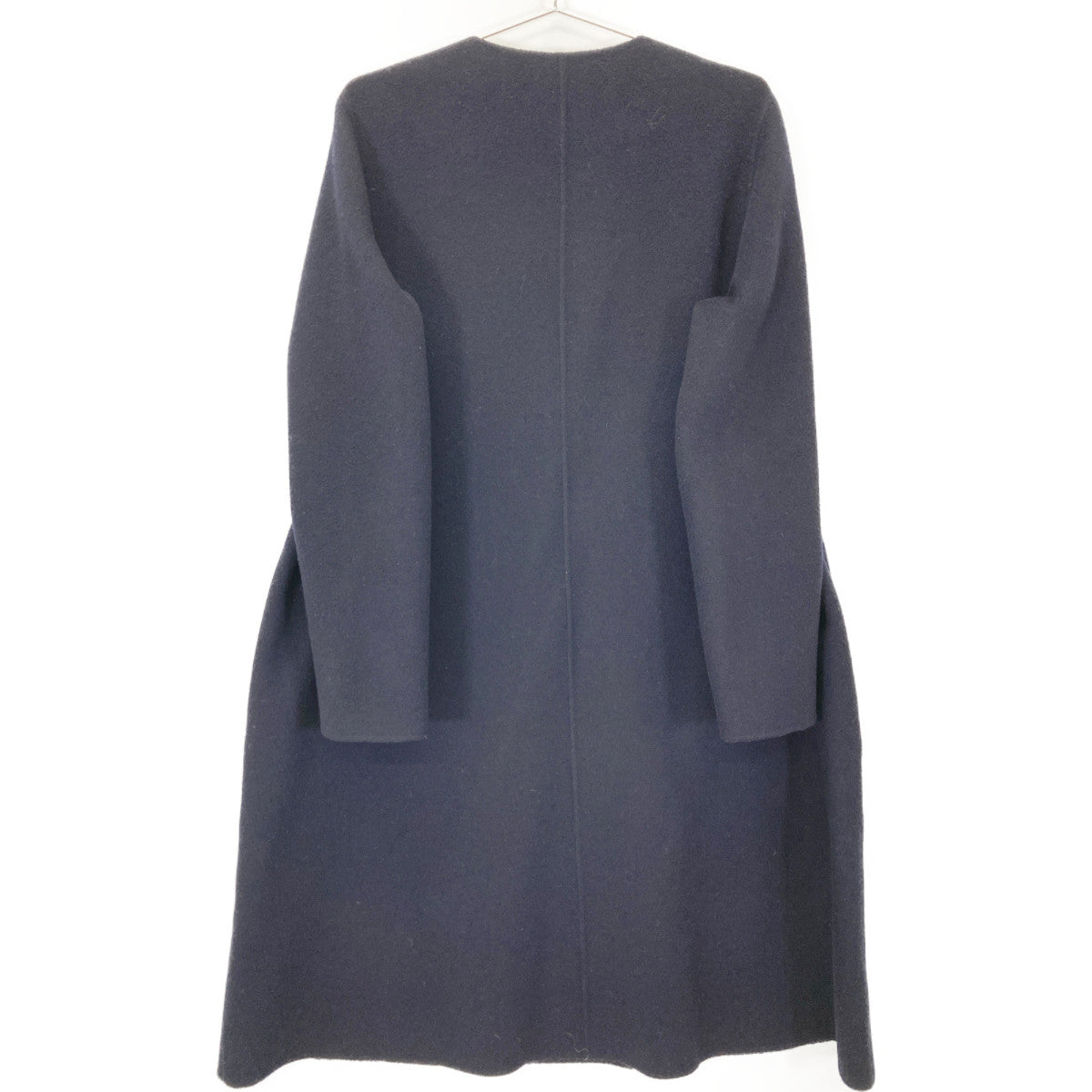 Theory セオリー 01-9309604 ﾈｲﾋﾞｰ ｶｼﾐﾔ混 ﾀﾞﾌﾞﾙﾌｪｲｽﾉｰｶﾗｰｺｰﾄ コート P