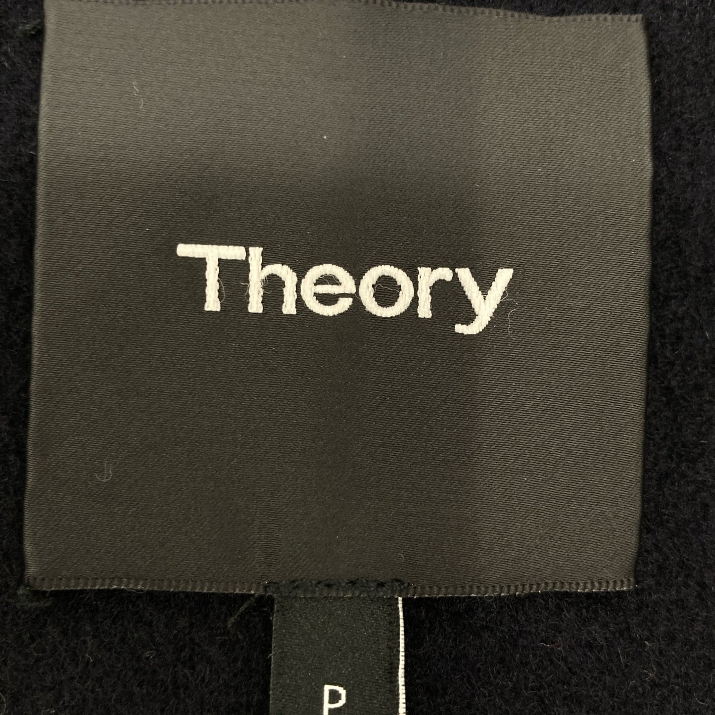 Theory セオリー 01-9309604 ﾈｲﾋﾞｰ ｶｼﾐﾔ混 ﾀﾞﾌﾞﾙﾌｪｲｽﾉｰｶﾗｰｺｰﾄ コート P