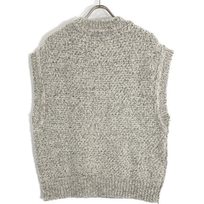 CLANE クラネ 15106-2032 23AW ｸﾞﾚｰ ｻｲﾄﾞｼﾞｯﾌﾟﾂｲｰﾄﾞﾆｯﾄﾍﾞｽﾄ ベスト 1