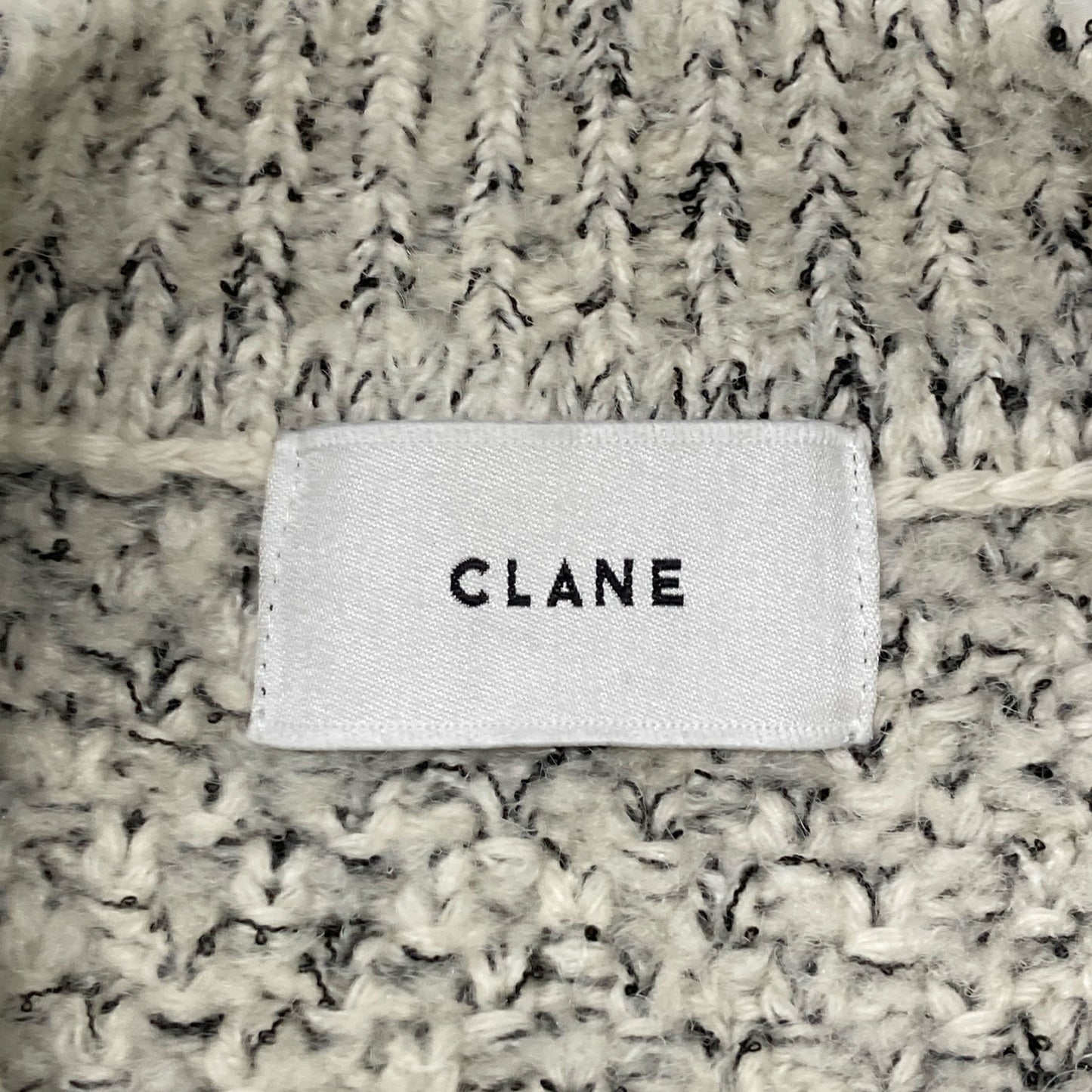 CLANE クラネ 15106-2032 23AW ｸﾞﾚｰ ｻｲﾄﾞｼﾞｯﾌﾟﾂｲｰﾄﾞﾆｯﾄﾍﾞｽﾄ ベスト 1